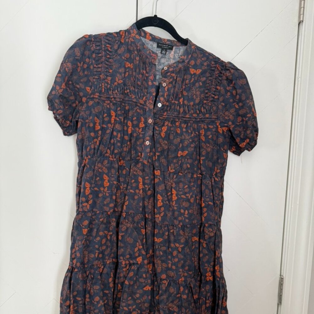 Current Air Tiered Mini Shirtdress Size Small